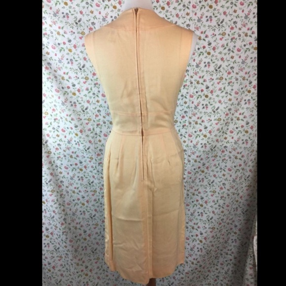 Vintage 60's Peter Pan Collar Sleeveless Dress - Picture 6 of 8